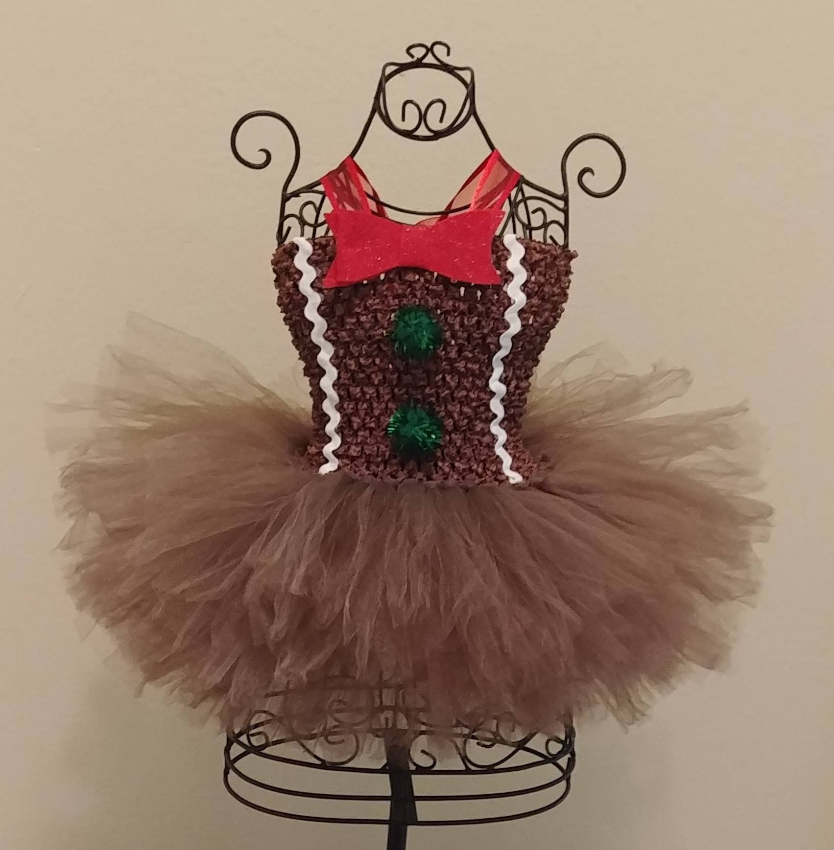 gingerbread tutu dress