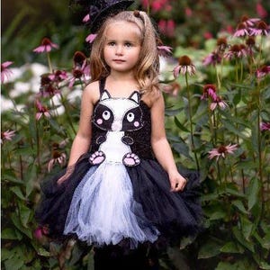 Skunk Tutu Dress: Baby Toddler Halloween Costume