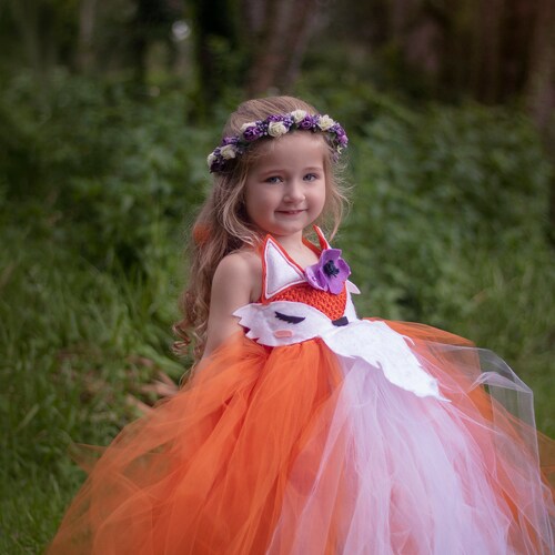 Fox Costume for Girls Tutu Dress Baby Toddler Halloween Etsy
