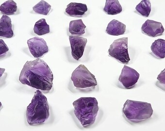 Facet Rough Amethyst: Select One Vibrant Purple, Facet Grade- A(31-65)