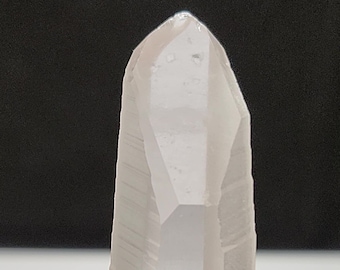 Lemurian Seed Quartz- 6.2 cm Long- Serra Do Cabral Mountains Brazil- Unpolished, Hydrothermal Crackle Base, Ancient Empathic Worn Chip- LQ40