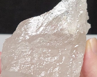Large Dissolution Crystal 2.2 in or 5.5 cm tall- Serra Do Cabral- Trigonic, Fully Corroded Resistant Heart, Stands like Mountain Range- HB11