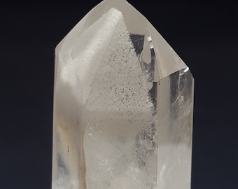 Polished Quartz Crystal from Brazil with Chlorite Phantoms- Fully Polished- P25