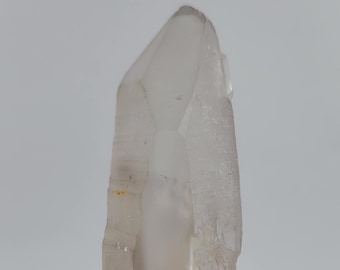 Light Smokey Starbrary Lemurian Quartz, Corinto Brazil- Interlocking Tabular Child, Deep Stair Step Lines- 8.9 cm Long- SL4