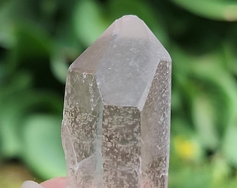 Sunset Golden Healer Quartz- 4 cm Long Serra Do Cabral, Brazil- Empathic, Self Healed Etched, Hematite, Possible Lithium- C5