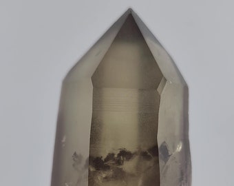 Starbrary Lemurian Quartz, Corinto Brazil- Beautiful Smokey Citrine Color, Record Keepers, Rainbow- 10 cm Long- SL1