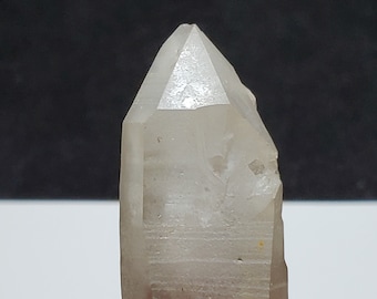 Light Smokey Lemurian Quartz Crystal, Corinto Brazil- Healed Empath, Internal Rainbow Warrior, Teacher, Manifestation- 8.8 cm Long- SR6
