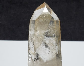 Starbrary Quartz Crystal- 9.1 cm Long- Corinto, Brazil- Slight Golden Hue, Generator, Manifestation, Key Portals, Record Keeper- GR6