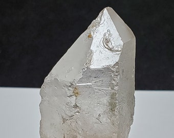 Dissolution Quartz Crystal 3.3 inch or 8.5 cm Long- Serra Do Cabral, Brazil- Record Keepers, Resistant, 'Ice Quartz', Hydrothermal- HD28