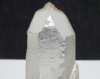 Etched Quartz 3.5 inch or 9 cm Long- Serra Do Cabral, Brazil- Empathic, Record Keepers, Mother & Child, Lightly Corroded, 'Ice Quartz'- HD19