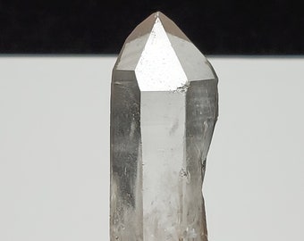 Lemurian Seed Quartz Crystal, Serra Do Cabral Mountains Brazil- Amazing Key, Elongated Mother and Child, Icy/Foggy Luster- 6.7 cm Long-LQ25
