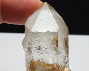 Unpolished 'Garden/ Shaman' Quartz Crystal with Excellent Mineral Inclusions Lodolite, Chlorite, Hematite etc.- Brazil-  39.7 Gram- BP 7