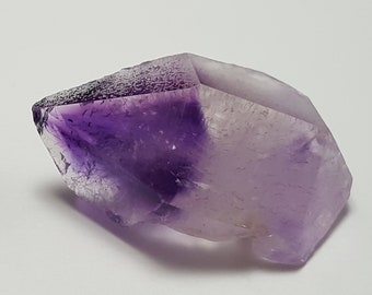14.2 Grams Beautiful 'Hour Glass' Amethyst Crystal- Tata Province, Morocco- Small Natural Point- Deep Purple Color Phantom- #36