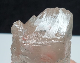 Hydrothermal Etched, Dissolution Quartz Crystal- 43.1 Grams, 4.1 cm Long- Serra Do Cabral Mountains, Brazil- Rare, Nirvana, Corroded- HD16