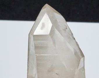 Lemurian Quartz Crystal from the Serra Do Cabral Mountains of Brazil- 8 cm Long- Empathic Warrior, Partial Polished, Matte Finish- N17