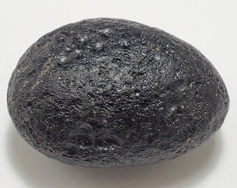 Tektite from Thailand- 26.5 Grams- Thailandite, Indochinite- Slightly Weathered Texture, Semi Flat, Palm Stone- TW20