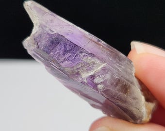 Amethyst Quartz Crystal: Guerrero, Mexico- 1980's Mined Rough Gemstone, Natural Amethyst Point- #2