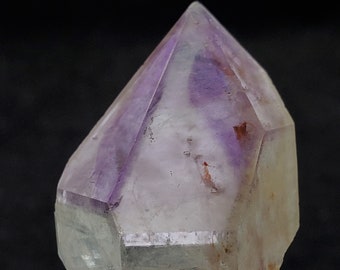 Natural, Unpolished Amethyst Crystal Point From Goiás Brazil- Triangular Key- Mystic Flame Amethyst Phantom- PA7