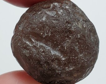 Colombianite from the Cauca River, Colombia- 13.2 Grams- Rounded Semi Spherical, Excellent Texture- Highly Translucent- E14