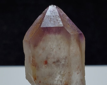 Dreamcoat Amethyst Crystal Small Point, Goiás Brazil- Empathic Warrior, Excellent Color Zoning- Mystic Flame Amethyst Phantom- PA5