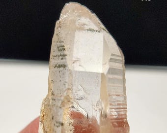Phantom Lemurian Quartz 3-4.6cm Long- Serra Do Cabral Brazil- Chlorite Garden Scenic, Textured Lines, Small Crafting Grids- A(8-16)