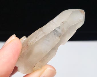 Smokey Lemurian Quartz: 5.6cm Long Corinto, Brazil- Holographic Record Keepers, Starbrary Markings- N3