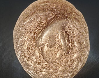 Colombianite from the Cauca River, Colombia- 11.2 Grams- Rounded Semi Spherical, Mineralized, Rune Stone- Translucent- E20