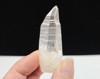 Optical Lemurian Quartz Penas Blancas Mine Colombia: 6.4cm or 2.5in long- AA3