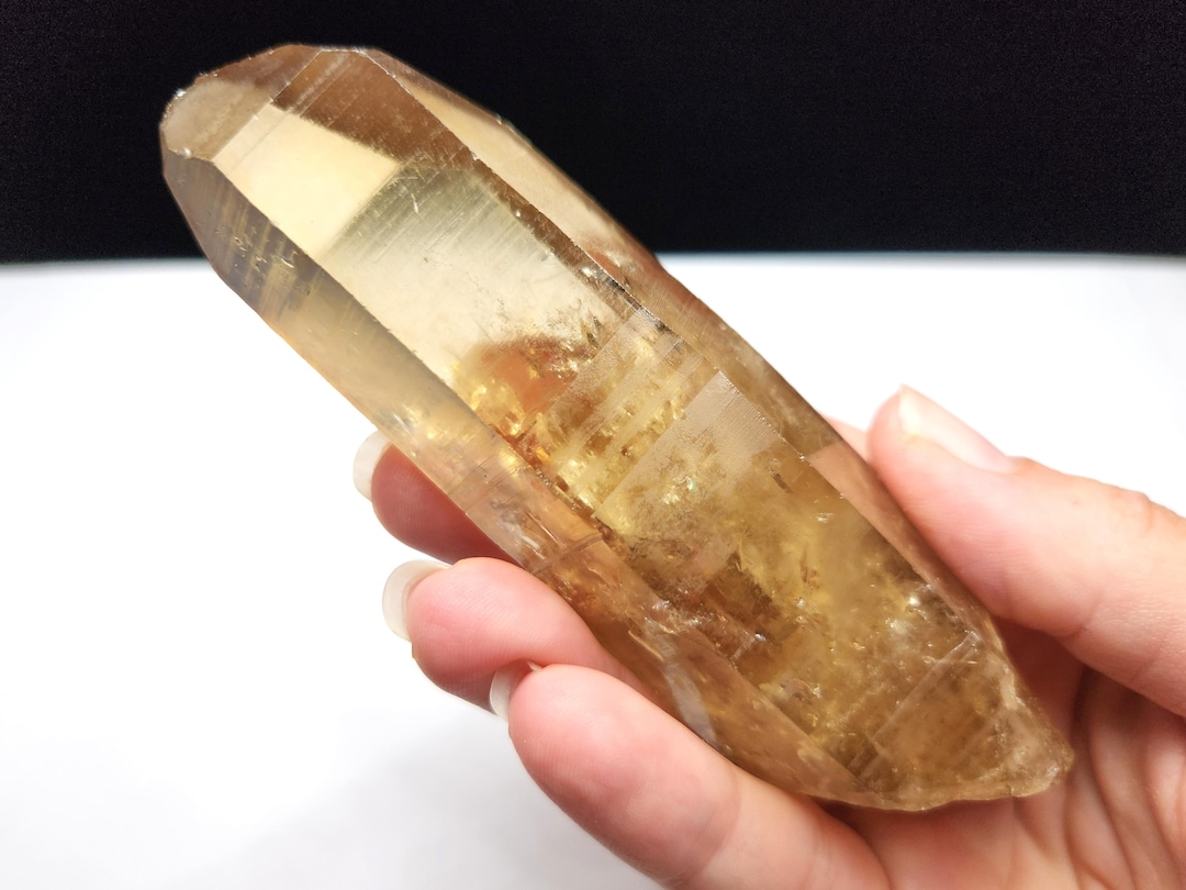 Large Natural Citrine, Zambia Africa- 177.9 Grams 12cm Long