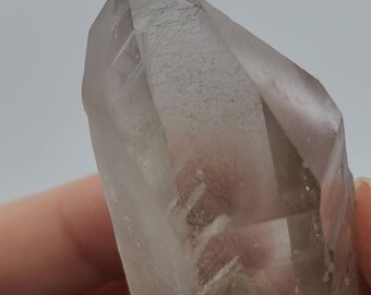 Phantom Starbrary Lemurian Quartz- 8cm/ 3.1in Long- Corinto Brazil- Light Smokey, Barnacles, Record Keepers, Key- SL3