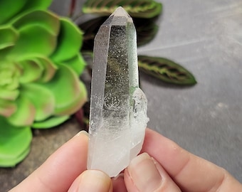 Starbrary Quartz Crystal 2.9 inch or 7.3 cm Long- Corinto, Brazil- 'Best of Both Worlds' Milky to Optically Clear, Teacher of 'Sirius'- EH19