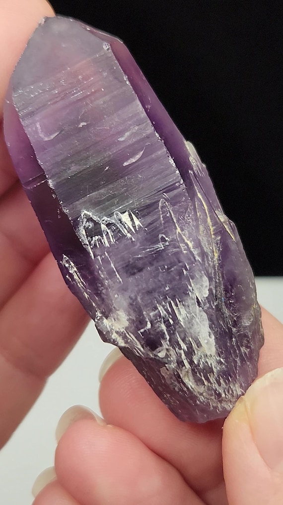 Natural Amethyst Crystal: 6.6cm Long Tutu Cliffs Nigeria- Gorgeous
