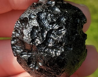 Tektite- Amazing  'Anda' Style Markings, Classic Y-Grooves, "Rodent-Chew" Marks- 18.8 Grams- #1- from Thailand
