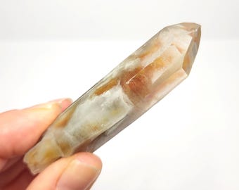 Amphibole Quartz Crystal: 2.8in or 7.1cm Long- Slender Wand Key,  'Angle Quartz'- AB5