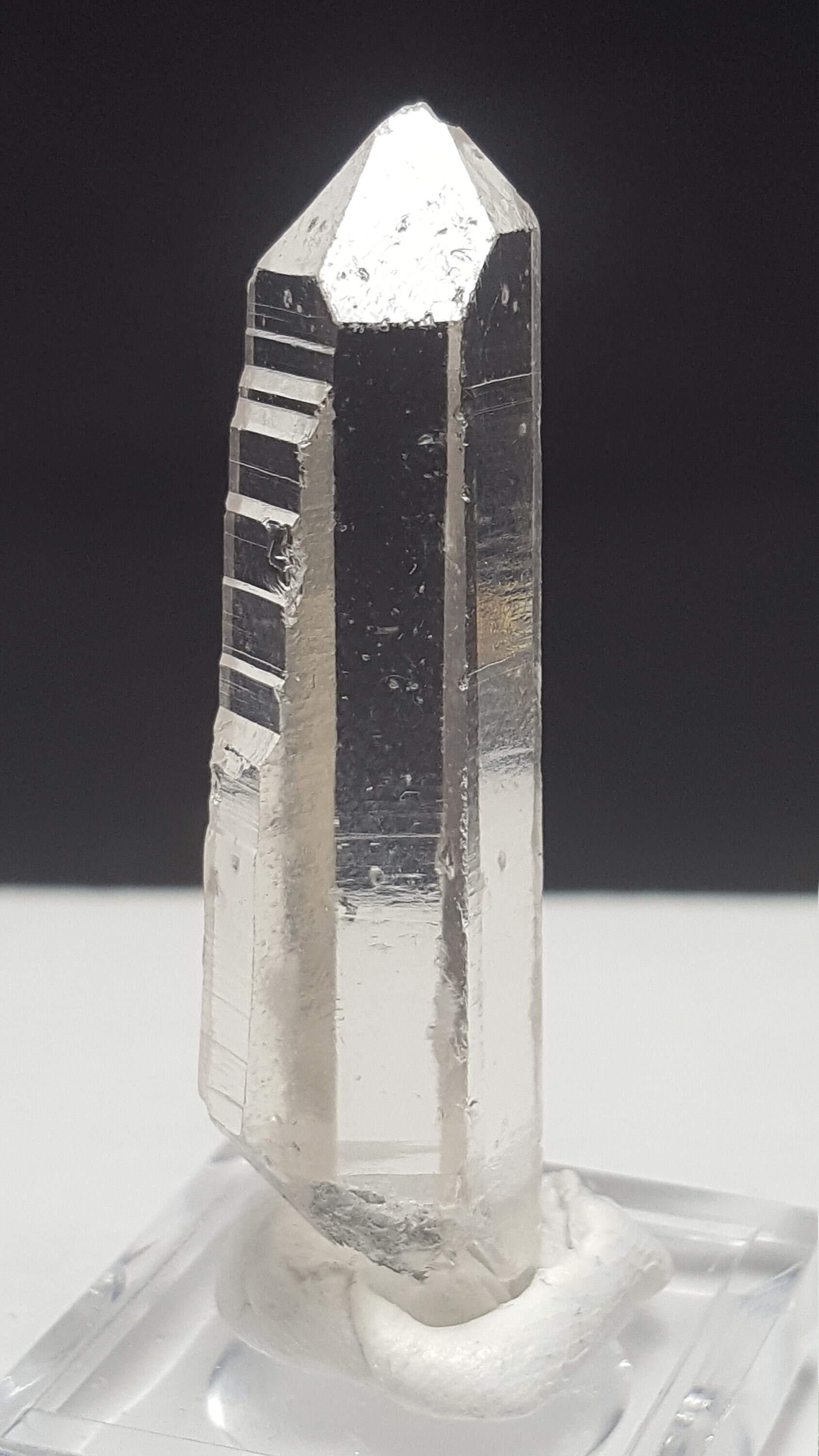 3 Small Optical Quartz Crystal from Arkansas, USA, Water Clear Crystal