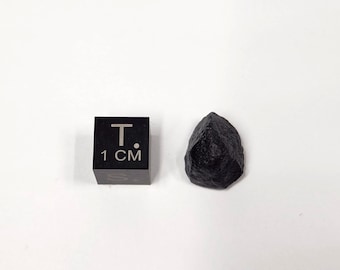 Australite Tektite, South Australia: 1.51 gram Australasian Impact- Boat like, Plug Core Shape- D6
