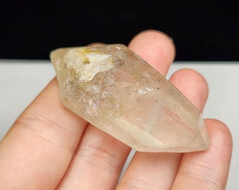 Lemurian Quartz Ural Mountains Russia: 5.1cm or 2in Long- Etched DT Pod like,  'Sacred Scribe', Old Mine- #16