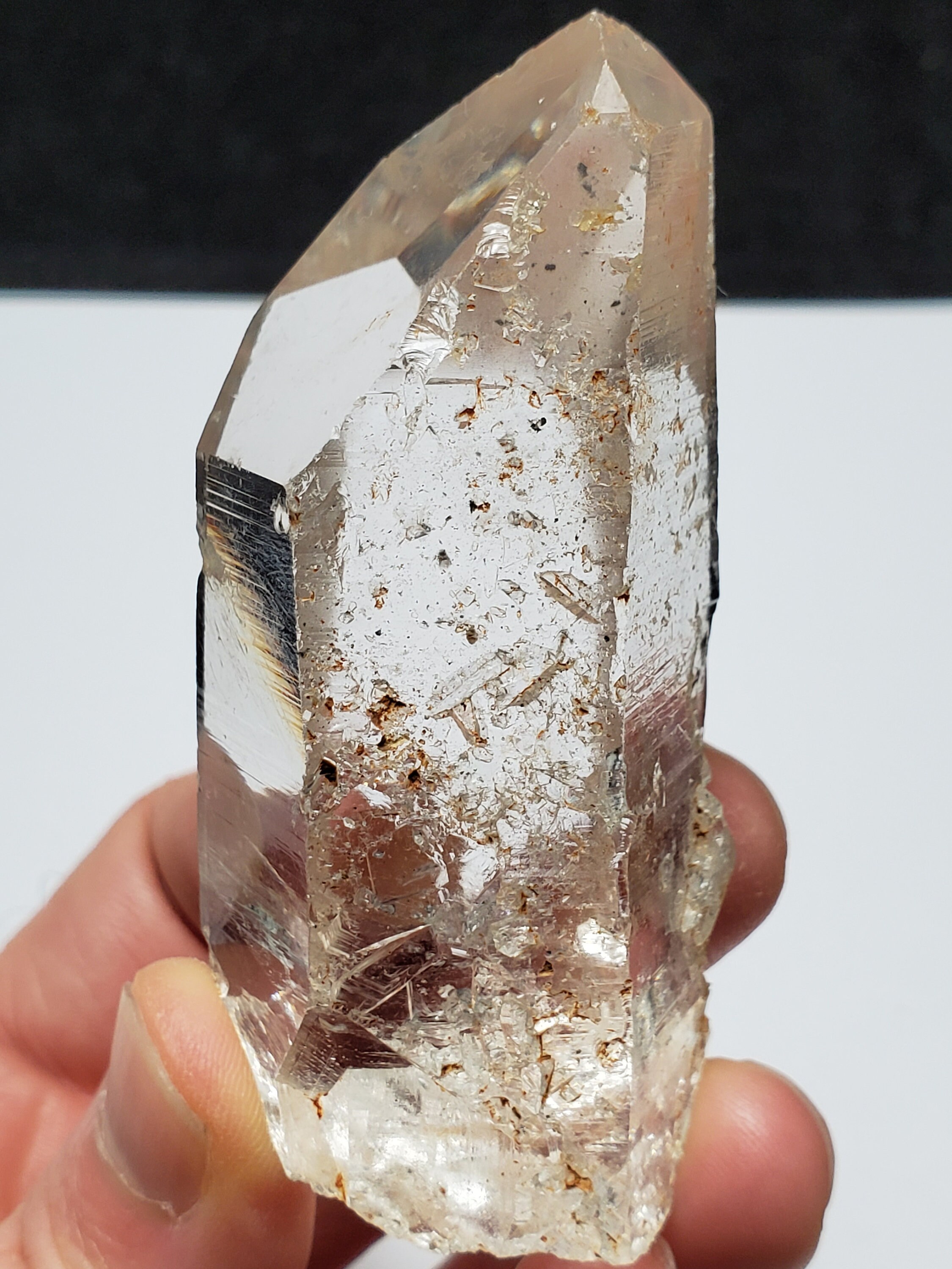 3 Inch, 110 Grams Optical Quartz Crystal from Arkansas, USA, Water