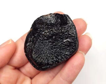 Tektite from Thailand- 51.9 gram- Rare Museum Grade 'Anda' Style Y-Grooves Highly Textured, Australasian Impact, Palm Stone- TA2