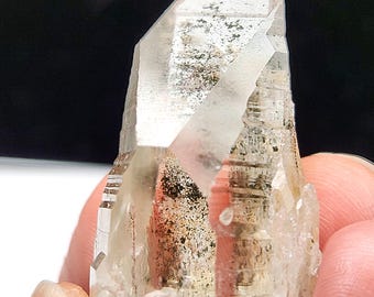 Phantom Lemurian Quartz cm Long- Serra Do Cabral Brazil- You Select- Chlorite Garden Scenic, Textured Lines, Crafting Grids- A(26-34)