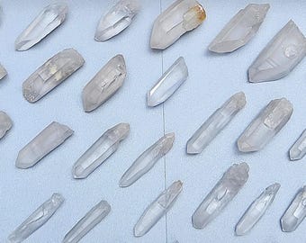 Lemurian Seed Quartz Parcel- 39 pieces, 880 grams- Serra Do Cabral, Brazil- Textured Lines, Matte Luster, Some with Phantoms- WP6