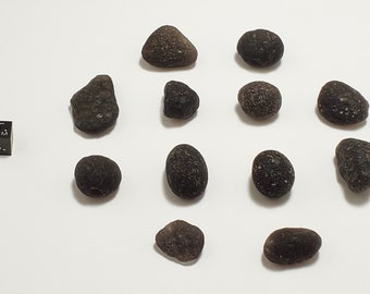 Group of 12 Saffordite Cintamani 73.5 Grams Total- "Cintamani Stones" Arizona, USA- Weathered Translucent, B Grade, Bulk Special Deal- GB38