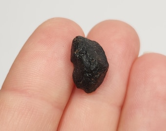 Australite Tektite, South Australia: 1.1 gram Australasian Impact- Light Mineralized, Weathered- D24