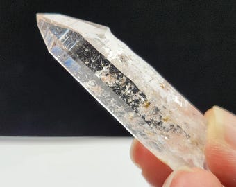 Optical Lemurian Quartz Penas Blancas Mine Colombia: 5.1cm or 2in long- AA6