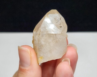 Lemurian Quartz Ural Mountains Russia: 3.6cm or 1.4in Long- Standing Mini Tower, 'Sacred Scribe'- #28