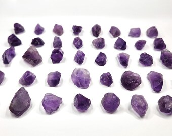 Facet Rough Amethyst: Select One Vibrant Purple, Facet Grade- A(66-105)