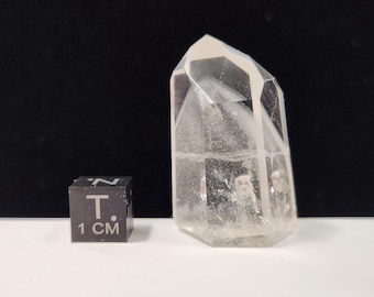 Polished Phantom Quartz: 1.5in or 3.8cm long- Small Rainbows Standing Petite Tower- R34
