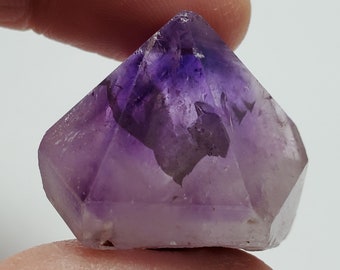17.6 Grams Beautiful Amethyst Crystal- Tata Province, Morocco- Small Natural Point- Deep Purple Color Phantom- AM 1