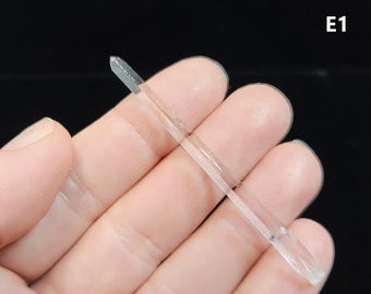 One Optical Quartz Santander Colombia: Your Choice 5.5-6.5cm Long- Pencil Thin Slender Needle like Delicate- (E1-E5)