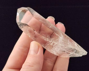 Starbrary Quartz: 3.6in or 9.1cm Long- Corinto- Unique Etched Self Healed Double Termianted- EL11